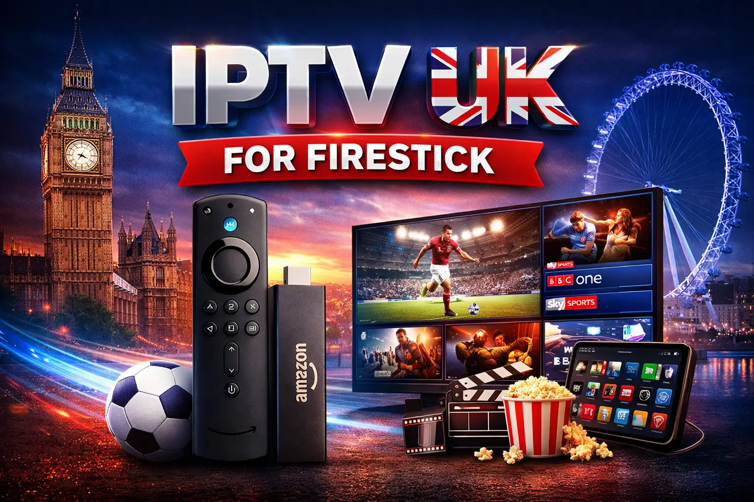 IPTV UK for Firestick streaming on Amazon Firestick device